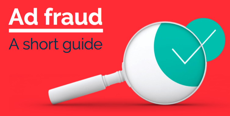 "Ad Fraud: A short guide" with a magnifying glass