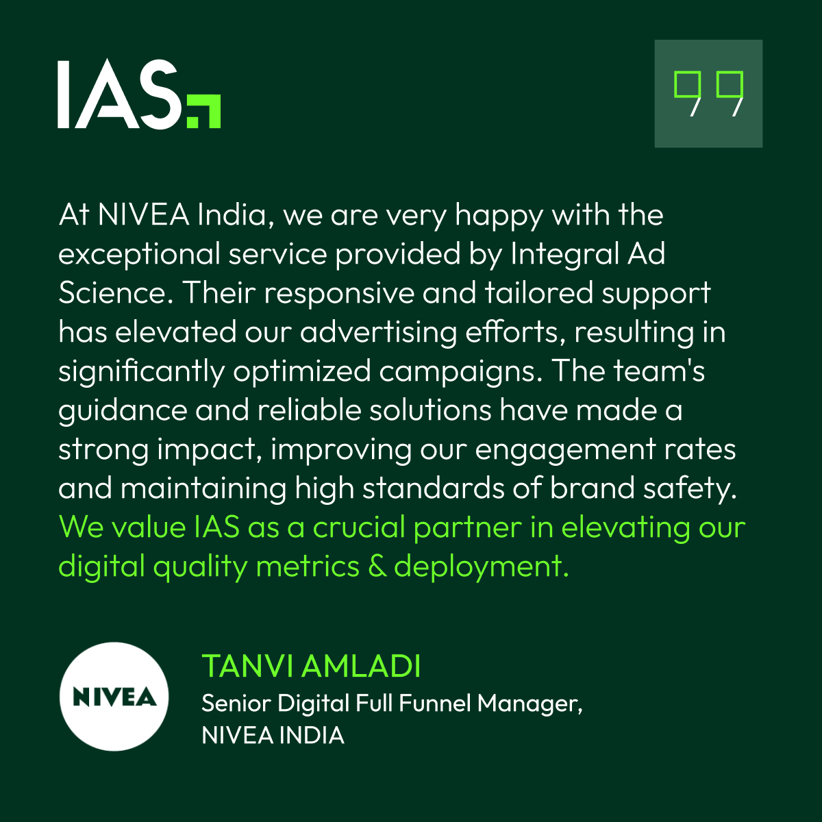 Driving Customer Success at IAS-Client Testimonial