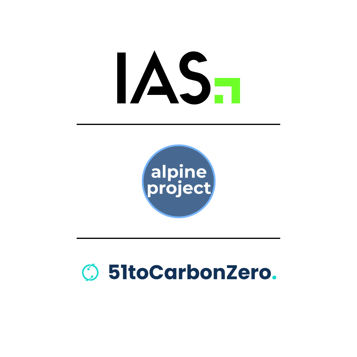 IAS partners with Alpine Project and 51toCarbonZero.