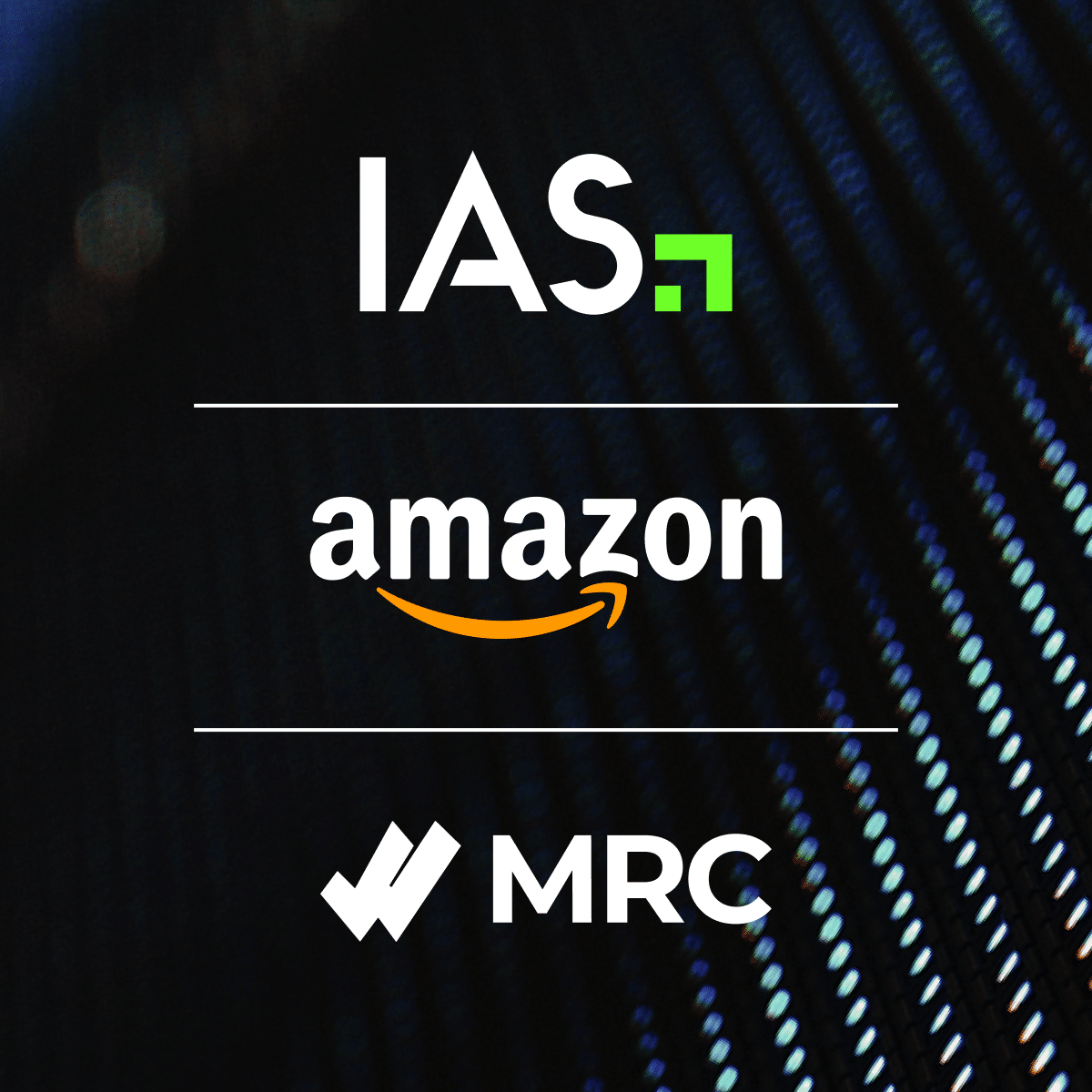 IAS x Amazon x MRC Lockup, Vertical, Color